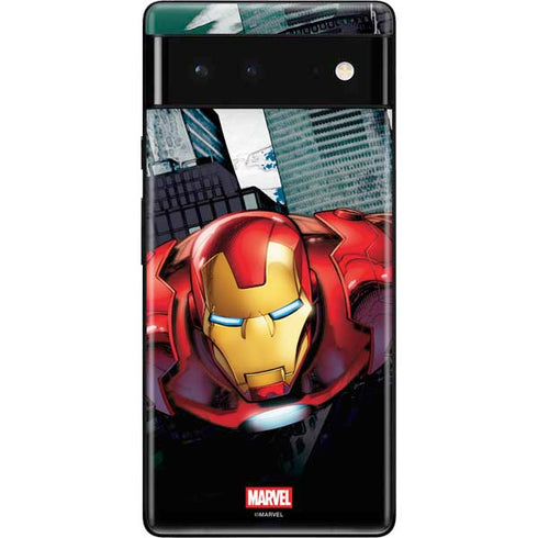 Marvel Avengers Assemble Iron Man Google Pixel 6 Skin